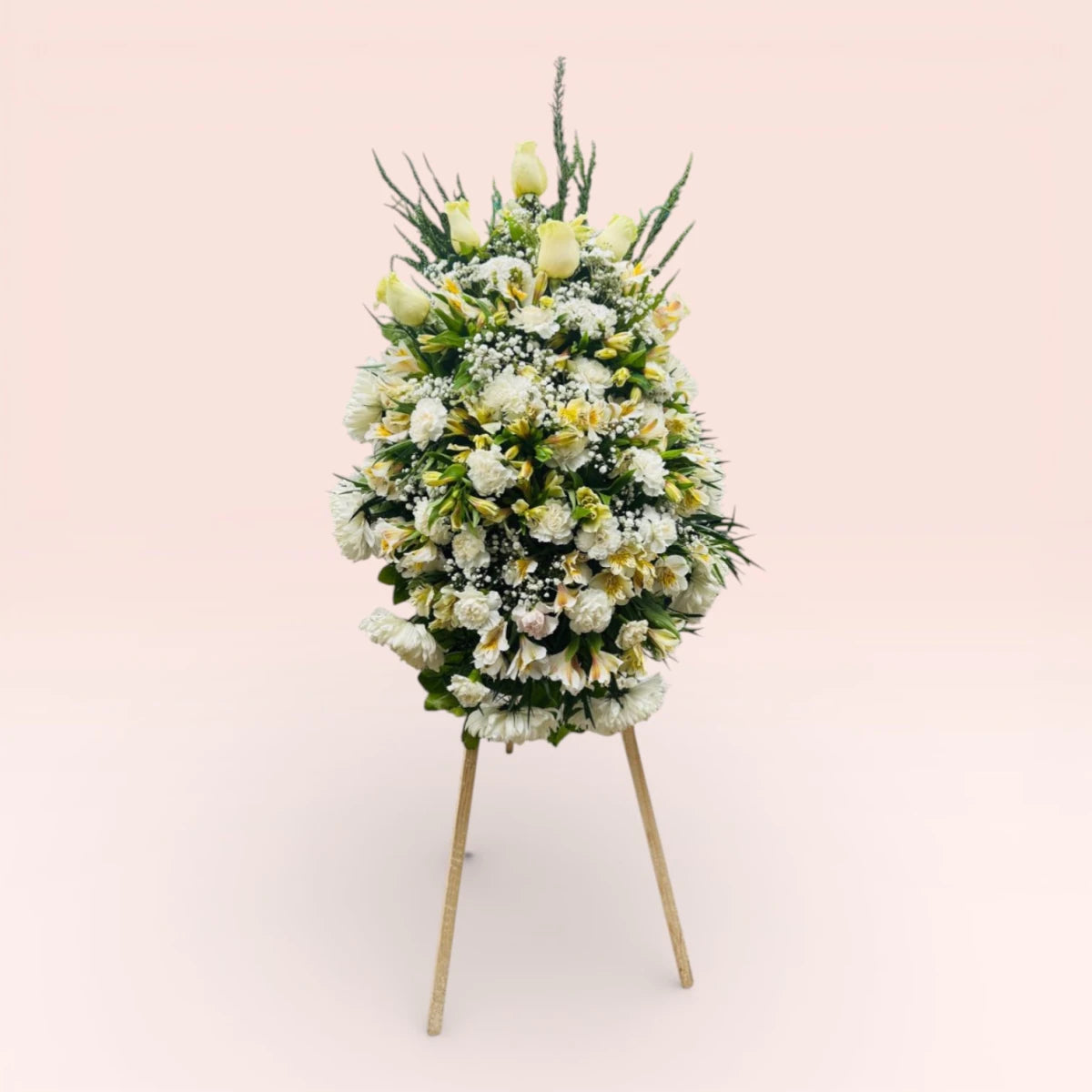 Corona tradicional blanca - Florería San Ignacio